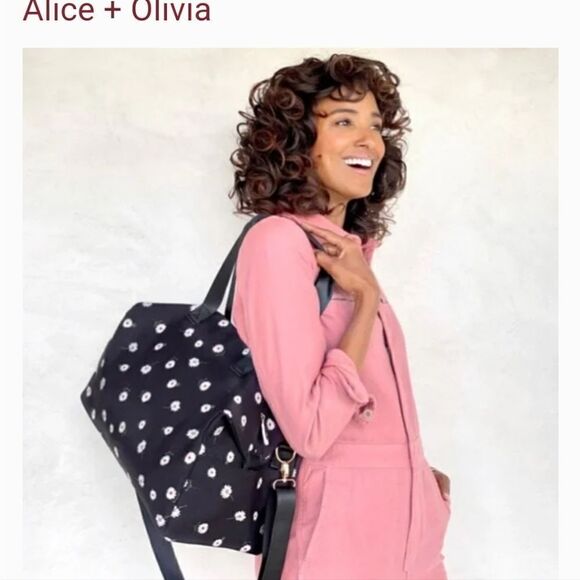 Alice + Olivia Daisy Print Overnighter Duffle Bag - Picture 3 of 12